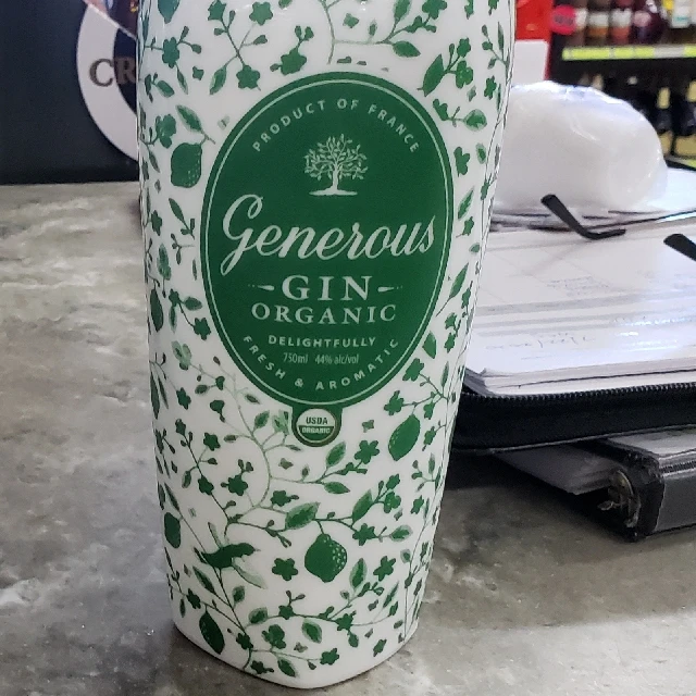 Generous Organic French Gin 88°