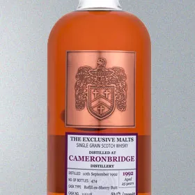Cameronbridge 1992 25 Year Cask #11518 (The Exclusive Malts)