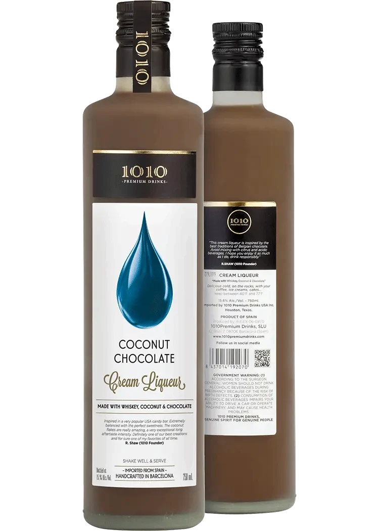 1010 Coconut Chocolate Cream Liqueur
