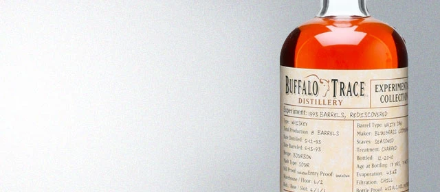 Buffalo Trace Experimental Collection 1993 Barrels, Rediscovered
