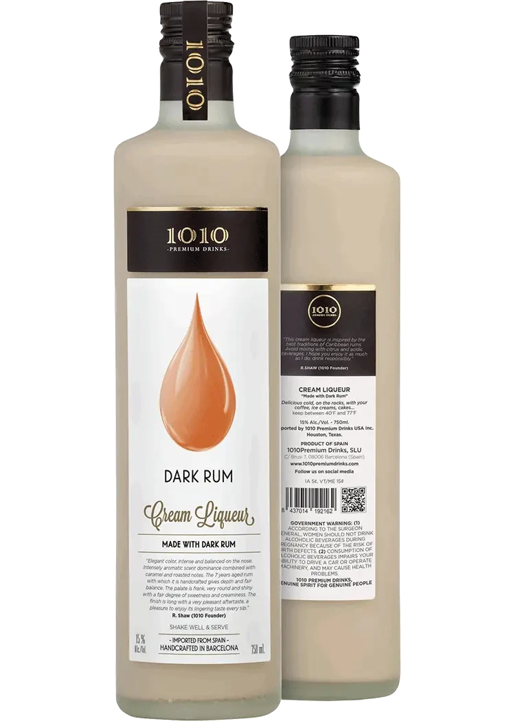 1010 Dark Rum Cream Liqueur