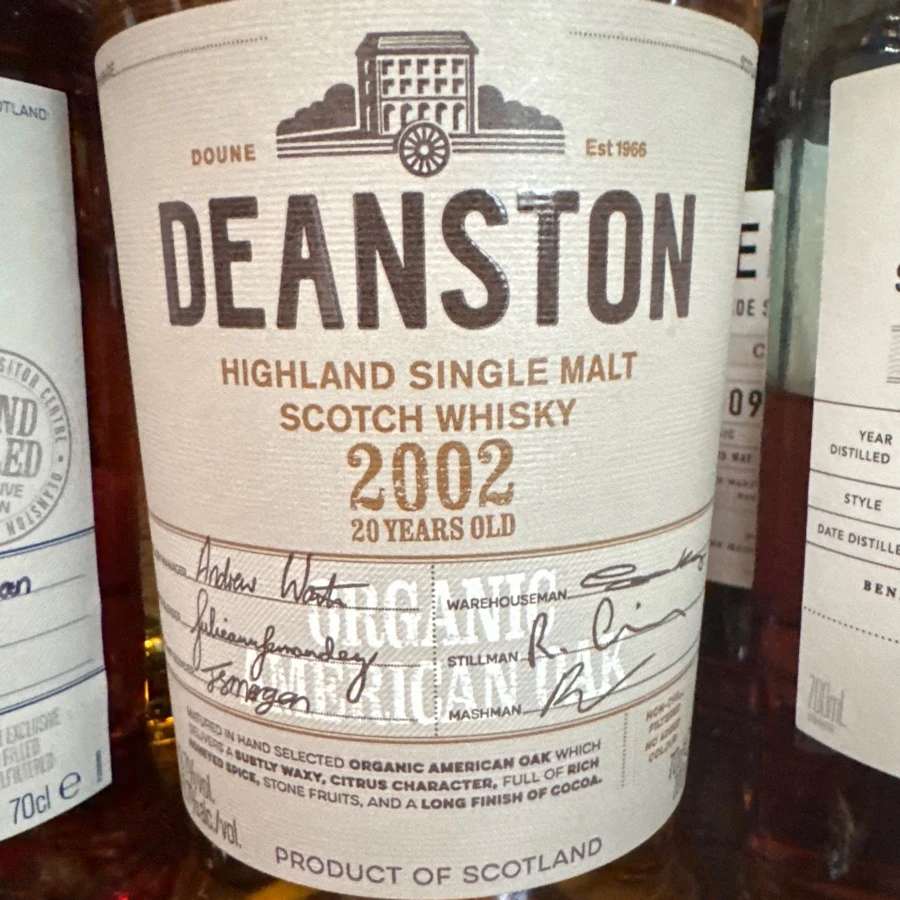 Deanston 2002 Organic American Oak
