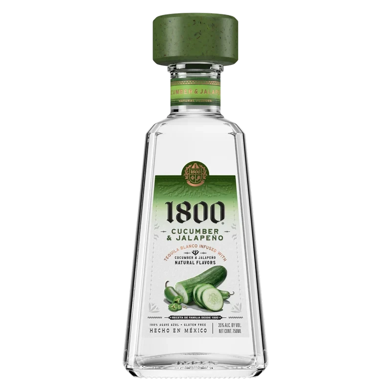 1800 Cucumber & Jalapeño Tequila 750ml (70 Proof)