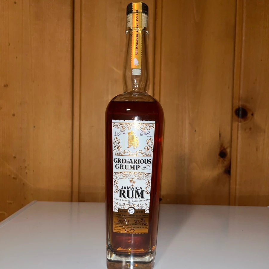 Gregarious Grump Jamaica Rum 15 year