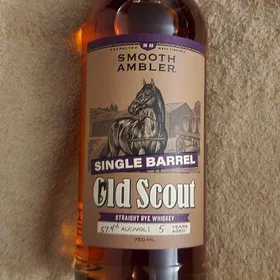 SMOOTH AMBLER SINGLE BARREL OLD SCOUT RYE BOTTLED 31754