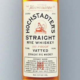 Hochstadter's Vatted Straight Rye Whiskey