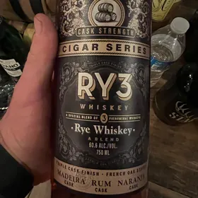 Ry3 Cigar Series Cask Strength Rye Whiskey
