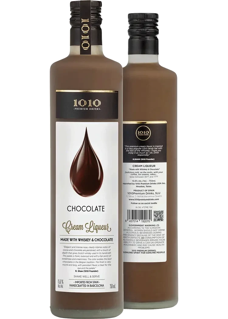 1010 Chocolate Cream Whisky Liqueur