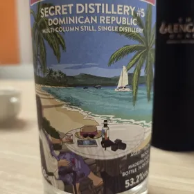 that boutique-y rum company secret distillery #5 dominican republic multi-column still, single distille aged 7 years batch 1ry