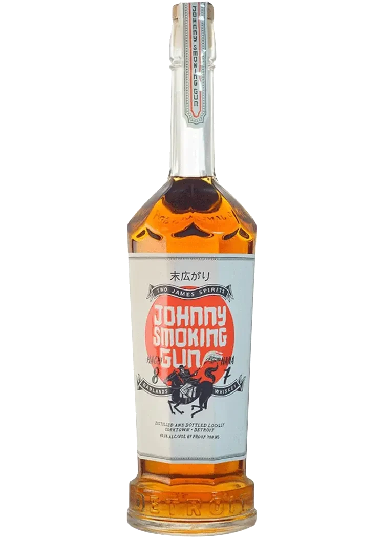 Two James Spirits Johnny Smoking Gun Whiskey