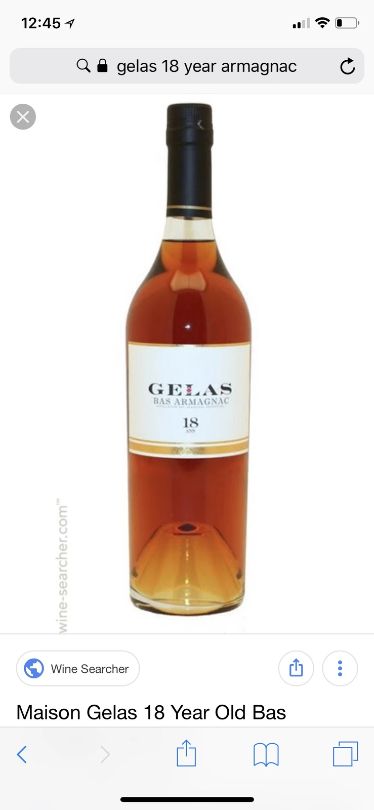 Gélas Armagnac 18 Year